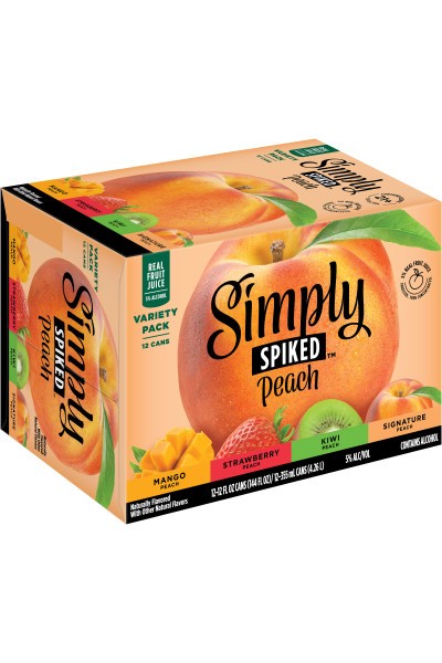 Simply Spiked Peach Variety Pack 12X 12oz Cans Beer Specialty Beer & Alternatives Hard Lemonade Drinkun.com
