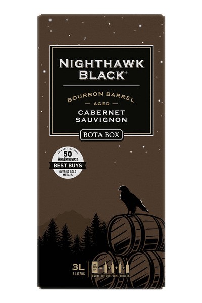 Bota Box Nighthawk Bourbon Barrel Aged Cabernet Sauvignon 500ml Carton Wine Red Wine Cabernet Sauvignon Drinkun.com