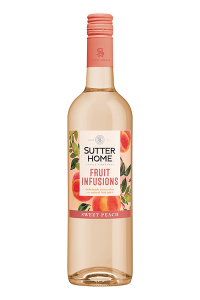 Sutter Home Fruit Infusions Sweet Peach White Wine 4X 187ml Plastic_bottles Wine Specialty Wine Fruit Wine Drinkun.com