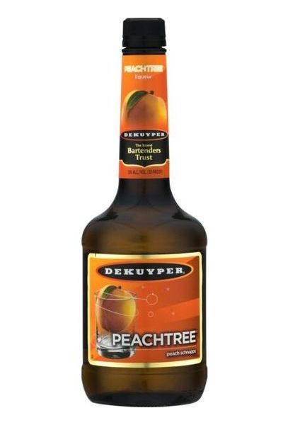 DeKuyper Peachtree Schnapps Liqueur 1l Glass_bottle Liquor Liqueur, Cordials, & Schnapps Drinkun.com
