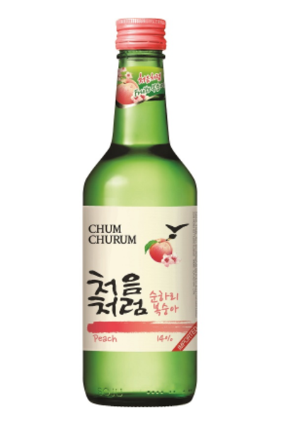 Chum Churum Peach Soju 375ml Bottle Liquor Soju Drinkun.com