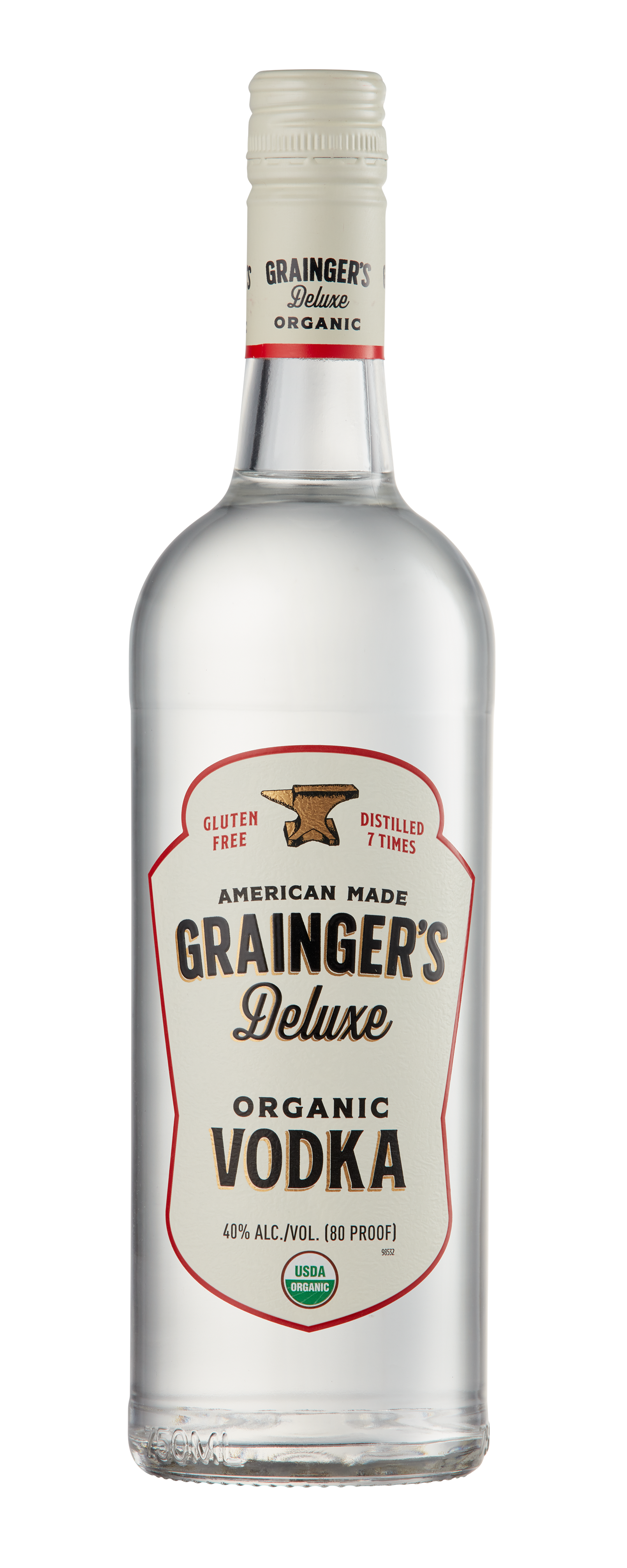 Grainger's Deluxe Organic Vodka 750ml Glass_bottle Liquor Vodka Drinkun.com