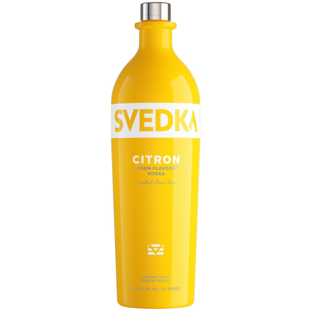 SVEDKA Citron Lemon Lime Flavored Vodka 750ml Bottle Liquor Vodka Flavored Vodka Drinkun.com
