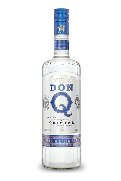 Don Q Rum Cristal 750ml Bottle Liquor Rum White Rum Drinkun.com