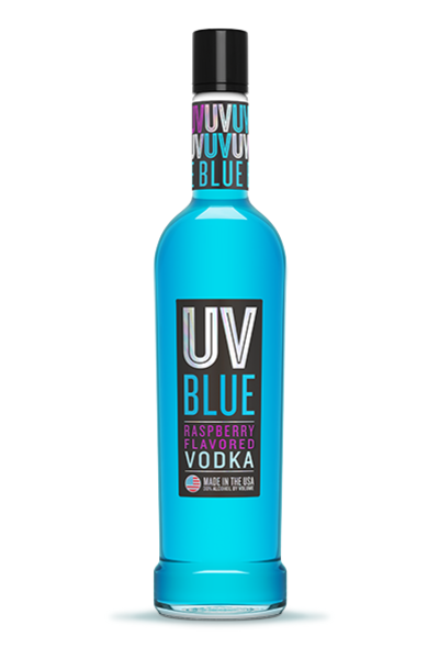 UV Blue Raspberry Vodka 50ml Bottle Liquor Vodka Flavored Vodka Drinkun.com