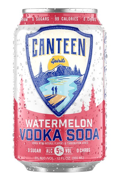 Canteen Watermelon Vodka Soda 6X 12oz Cans Liquor Ready-to-Drink Drinkun.com