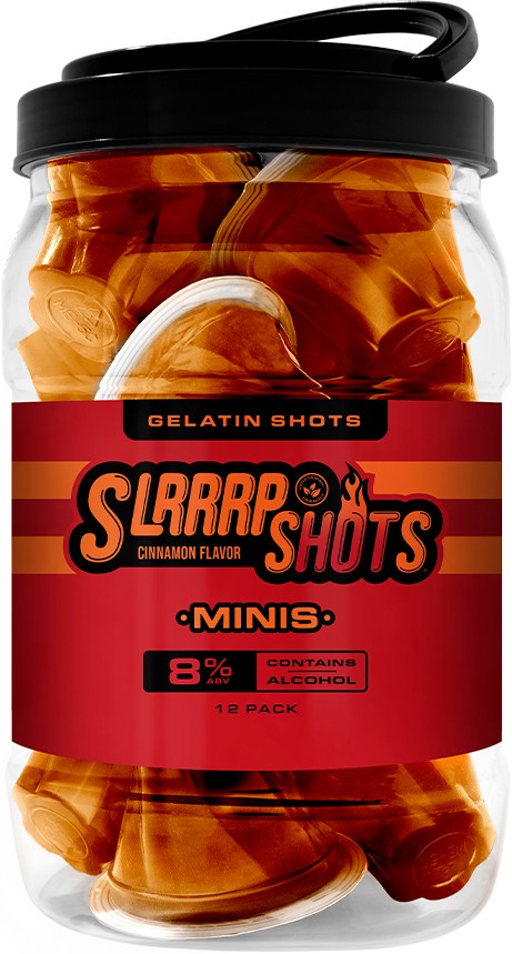 SLRRRP Cinnamon Whiskey Alcohol-infused Gelatin Shot 1.18oz Count Liquor Ready-to-Drink Shots Ready-to-Drink Drinkun.com