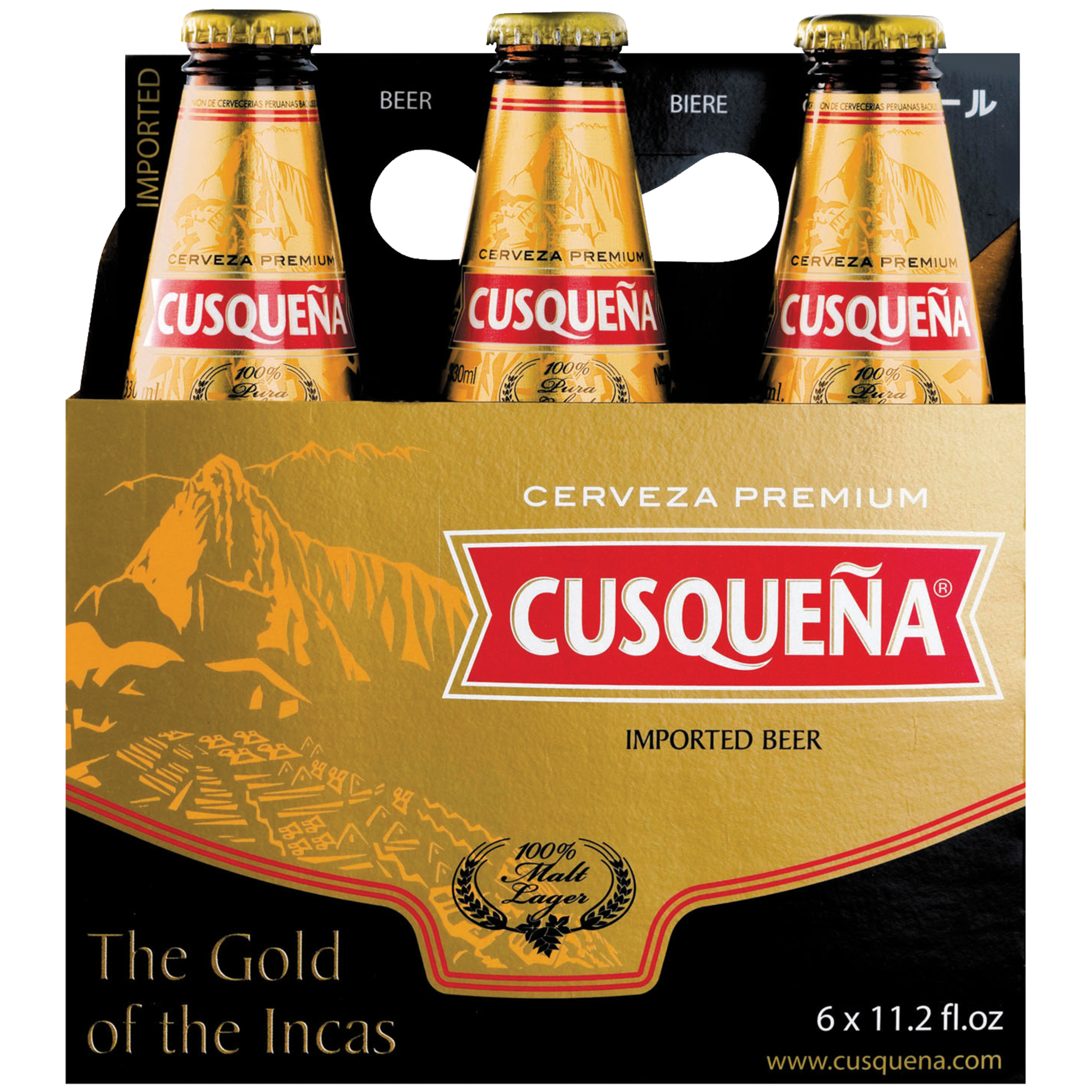 Cusquena Premium Peruvian 6X 12oz Bottle Beer Imported Beer Drinkun.com
