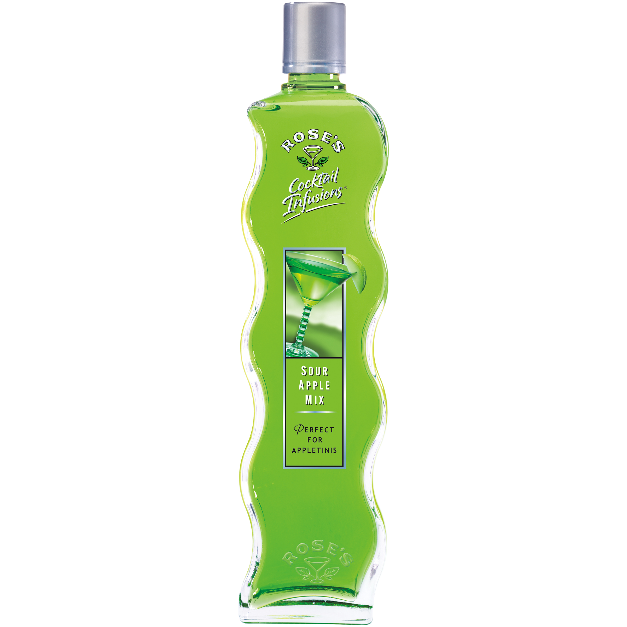 Rose's Cocktail Infusions Sour Apple Mix 591oz Glass_bottle Liquor Mixers Drinkun.com