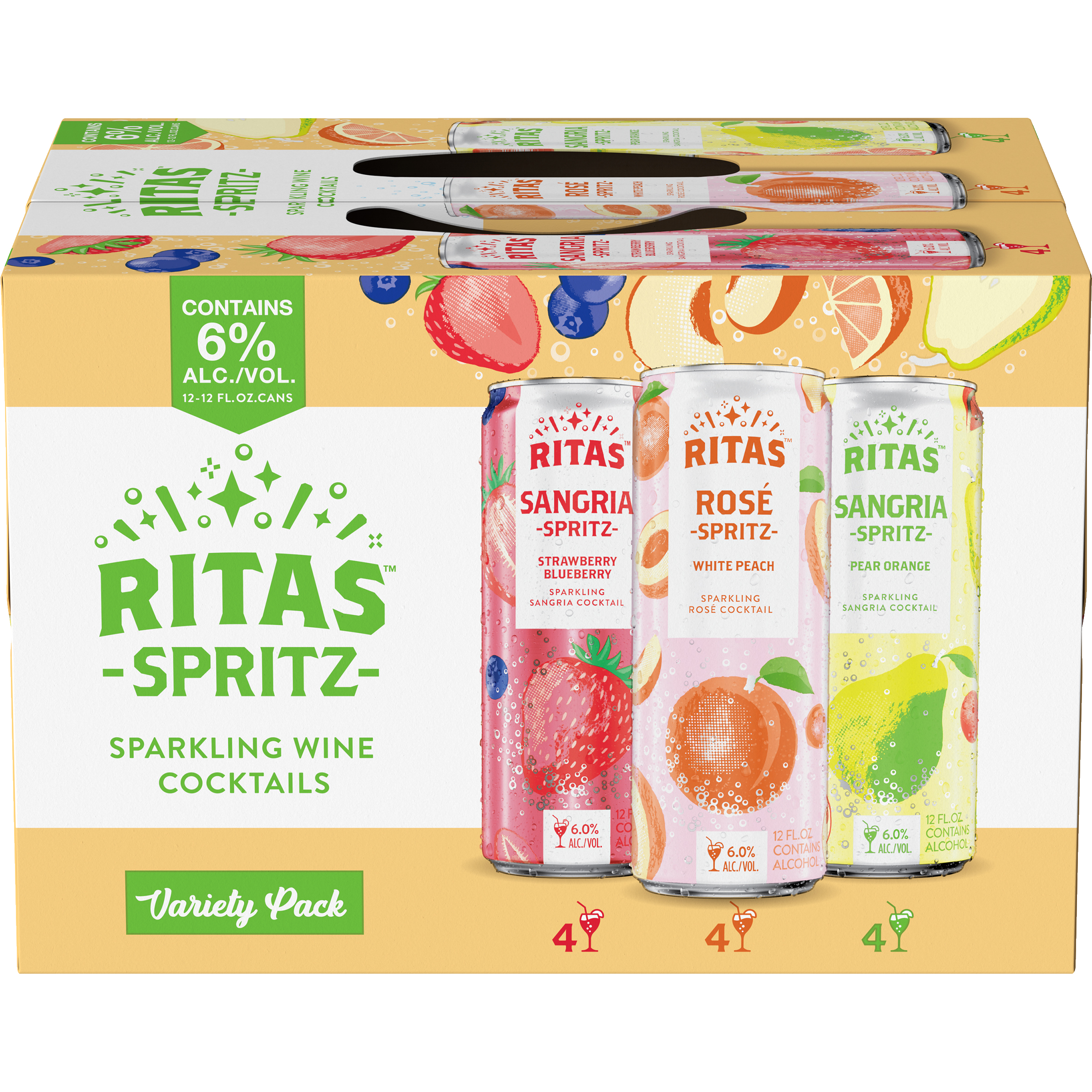 Ritas Spritz Strawberry - Peach - Pear 1oz Box Wine Wine Cocktail Drinkun.com