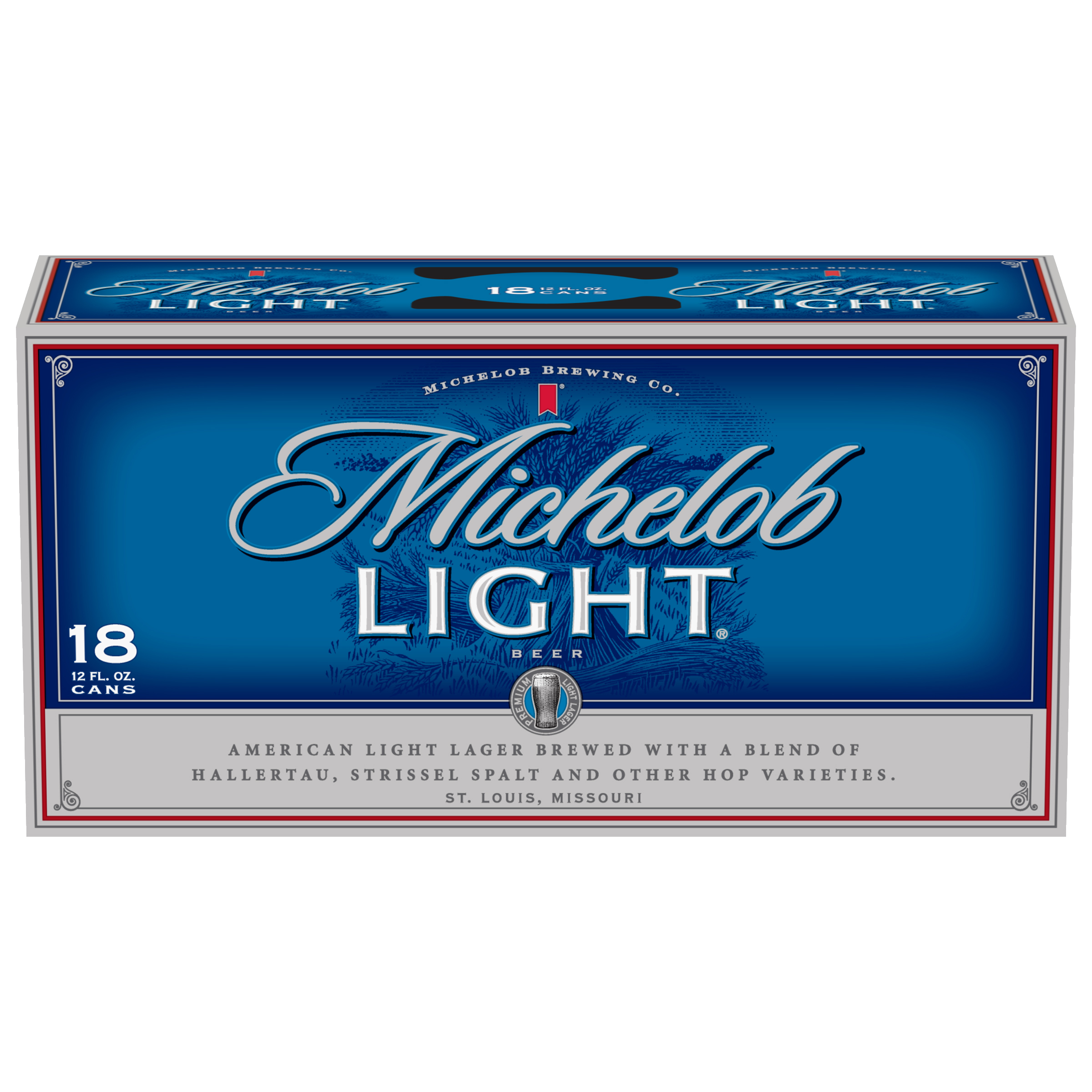 Michelob Light 18X 12oz Can Beer Lager Pale Lager Drinkun.com