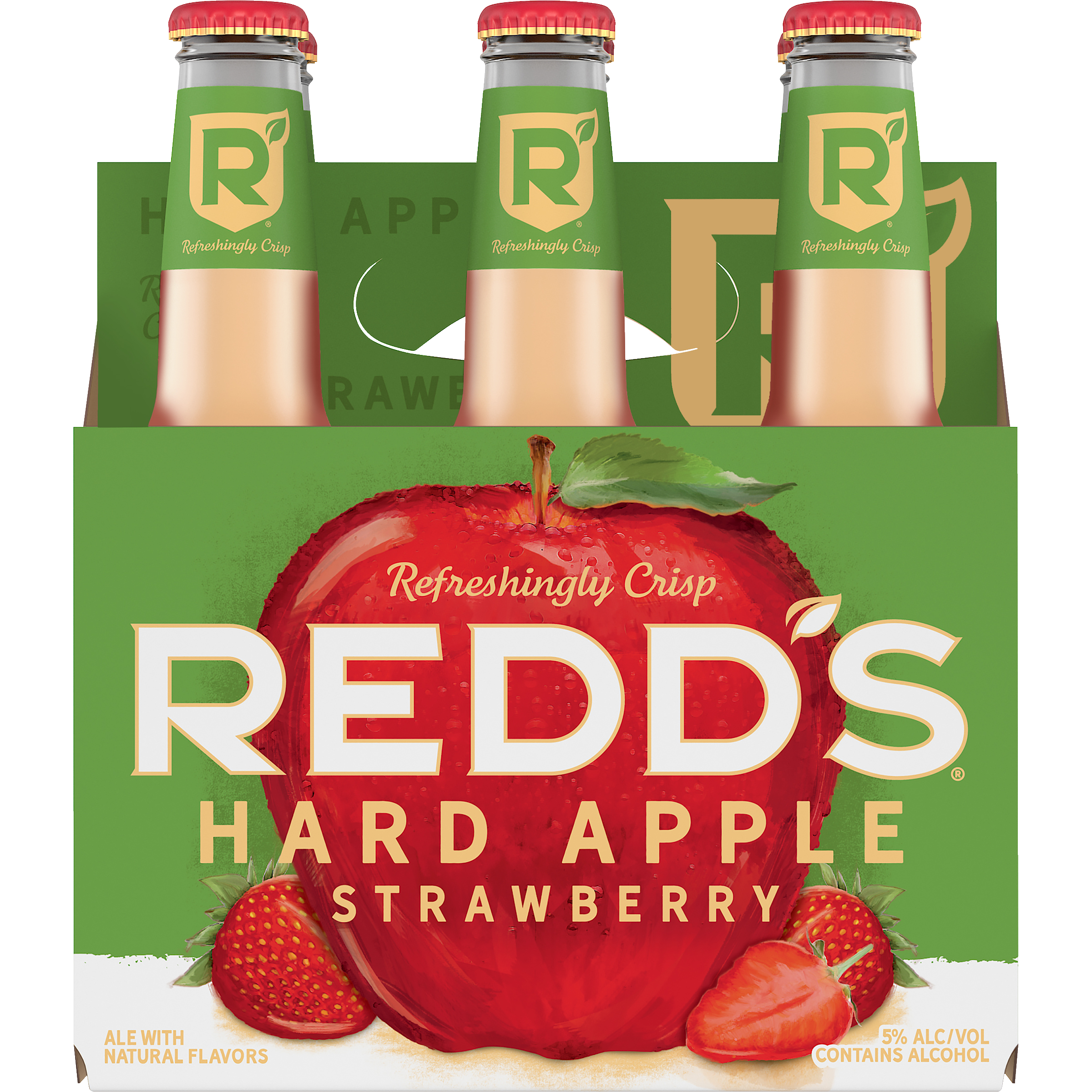 Redd's Green Apple Ale 6X 12oz Bottle Beer Flavored Malt Beverage Drinkun.com