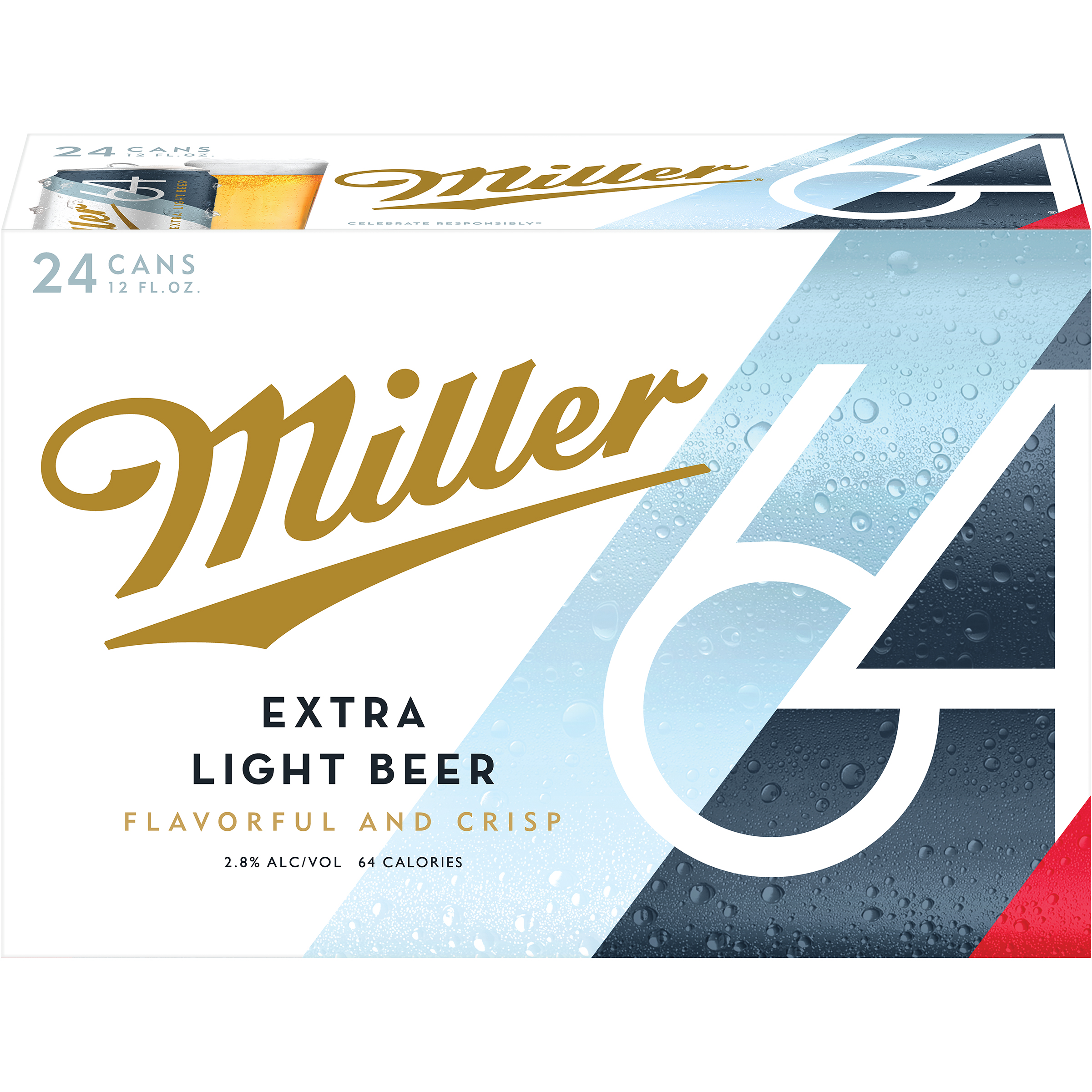 Miller Genuine Draft Light 24X 12oz Can Beer Premium Light Beer Drinkun.com