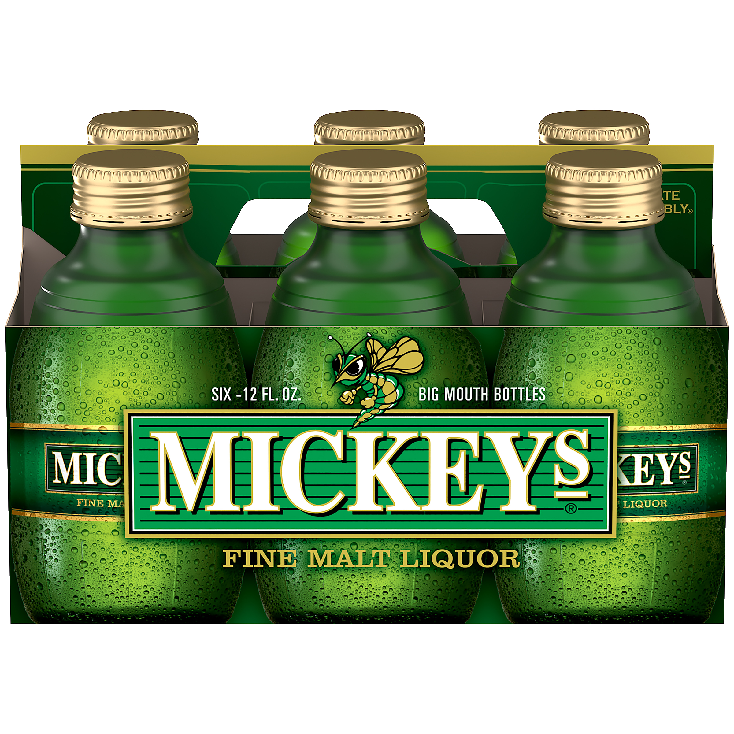 Mickeys Fine Malt Liquor 6X 12oz Wide_bottle Beer Budget Malt Liquor Drinkun.com
