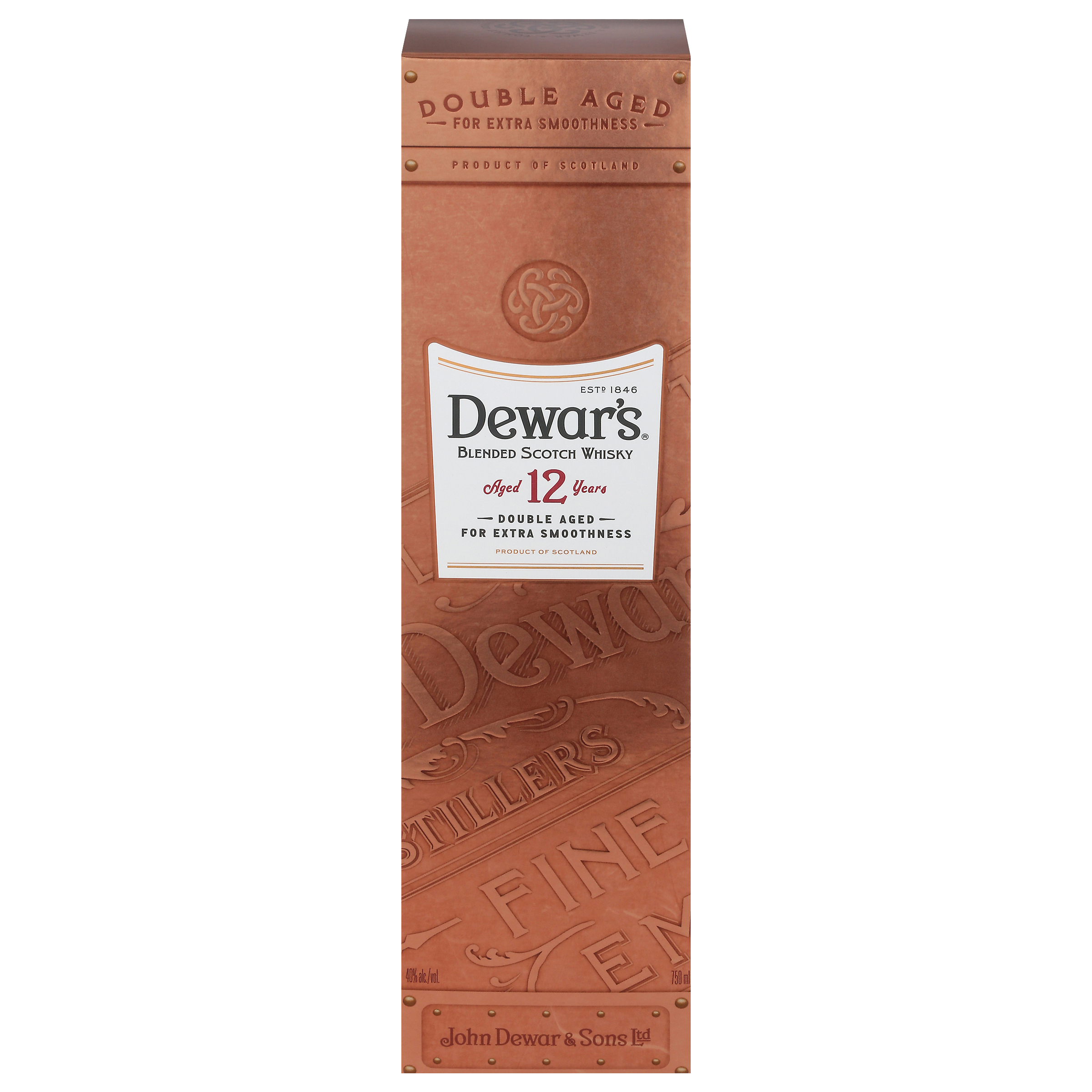 Dewar's The Ancestor Blended Scotch Whisky 12 Year 750ml Glass_bottle Liquor Blended Scotch Whiskey Drinkun.com