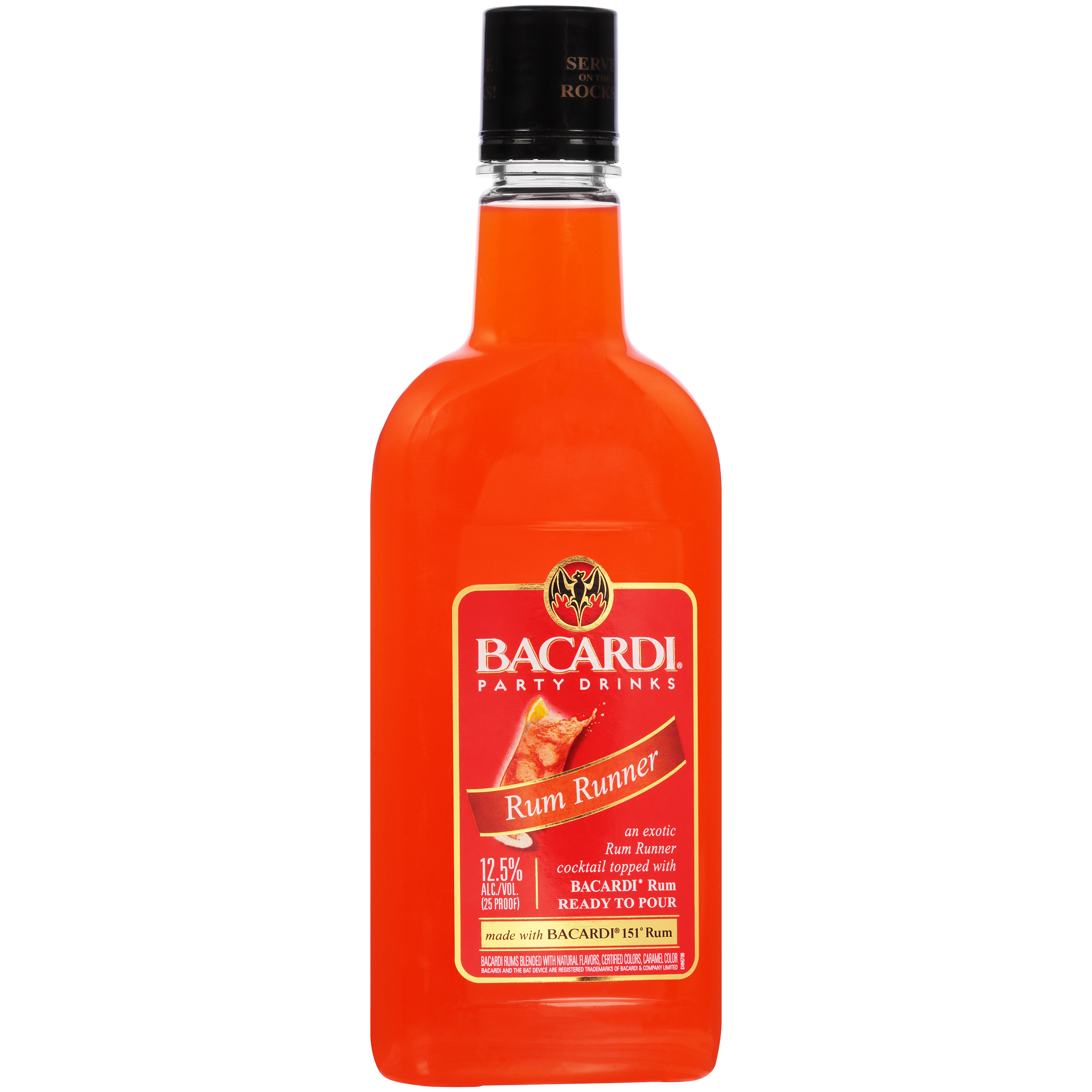 Bacardi Party Drinks Rum Runner 750ml Glass_bottle Liquor Alcoholic Cocktails Drinkun.com