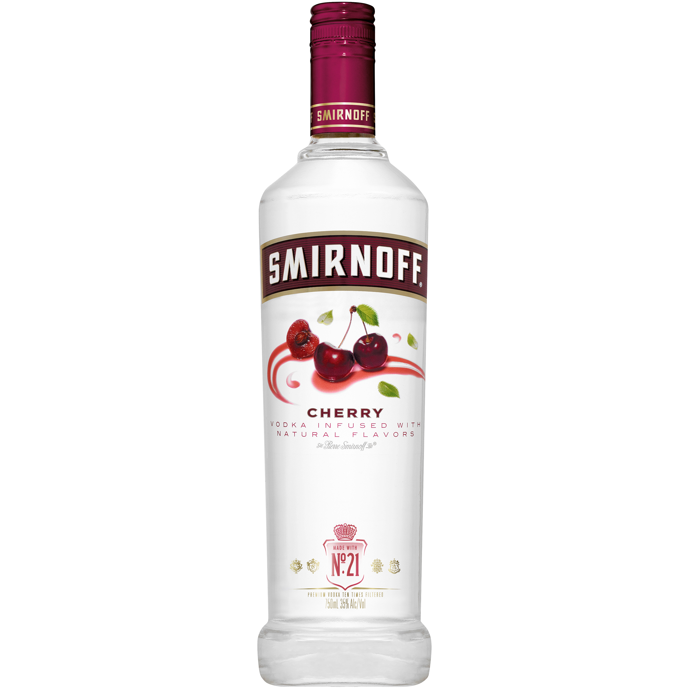 Smirnoff Twist of Black Cherry Vodka 750ml Glass_bottle Liquor Vodka - Flavored Drinkun.com