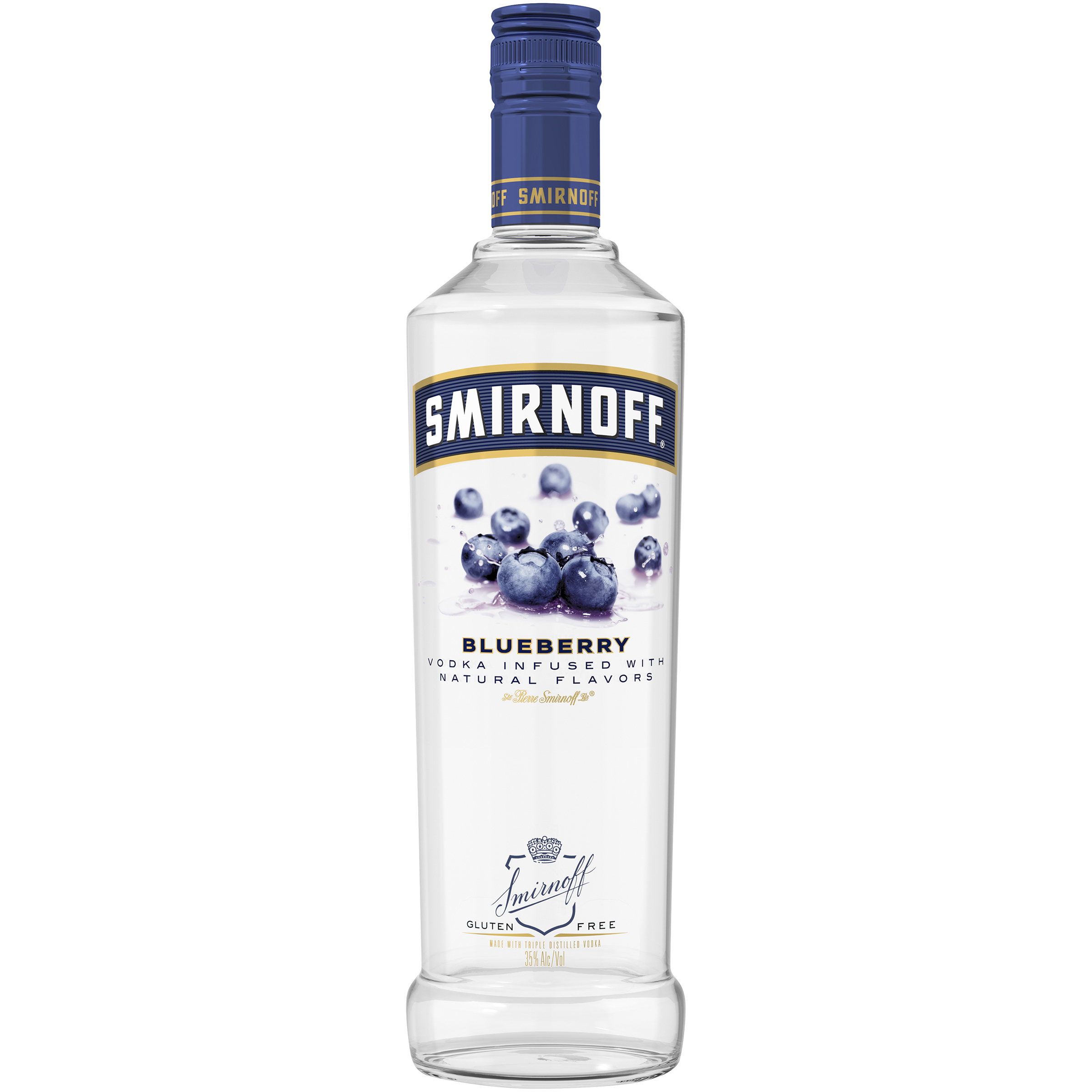 Smirnoff Blueberry Vodka 750ml Glass_bottle Liquor Vodka - Flavored Drinkun.com