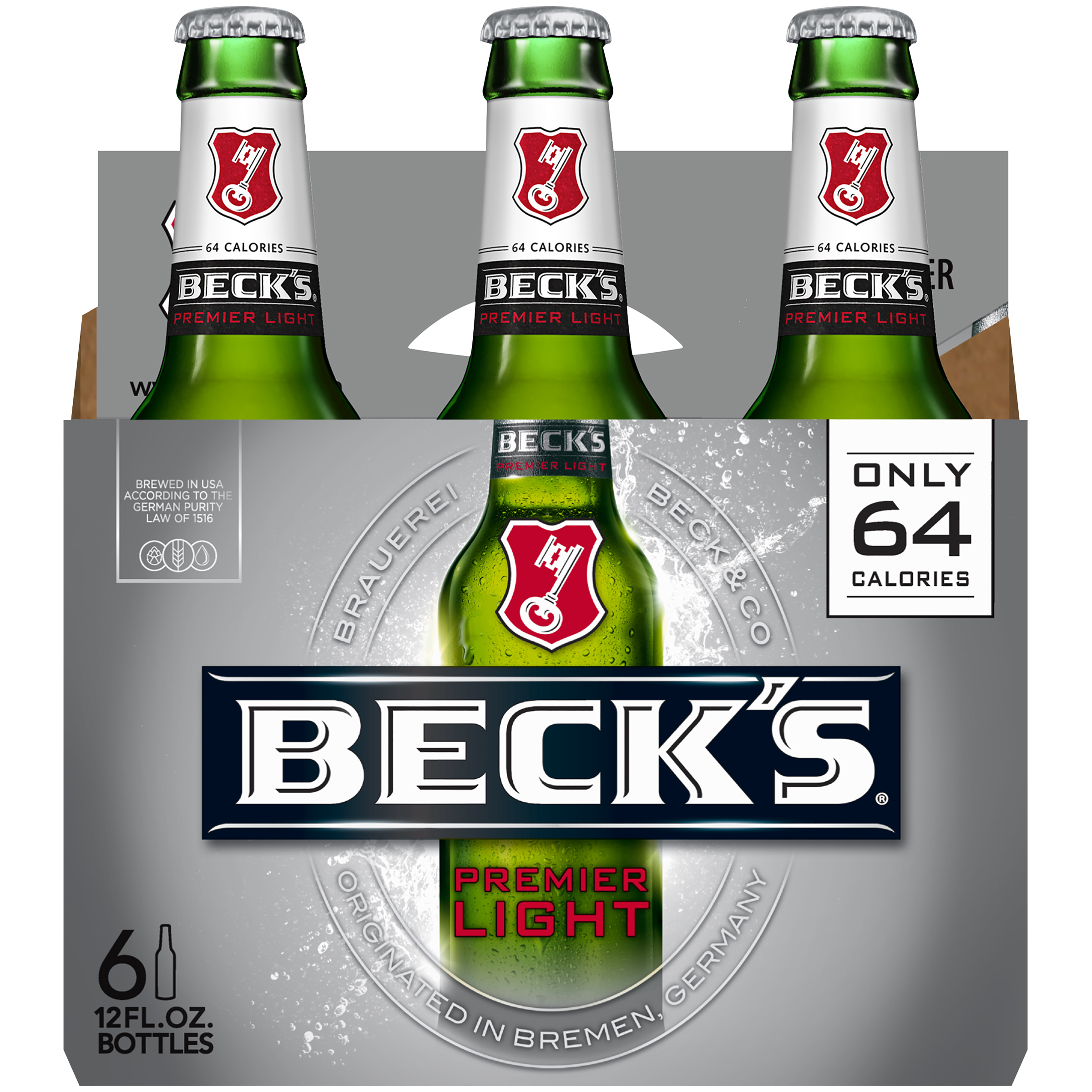 Becks Light 6X 12oz Bottle Beer Imported Beer Drinkun.com