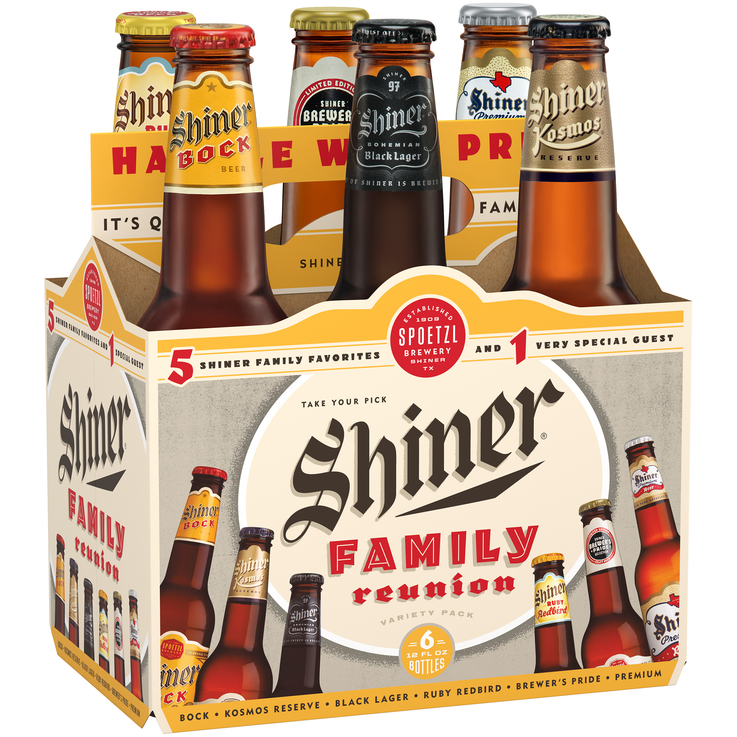 Shiner Family Reunion Variety Pack 6X 12oz Bottle Beer Micro / Craft Beer Drinkun.com