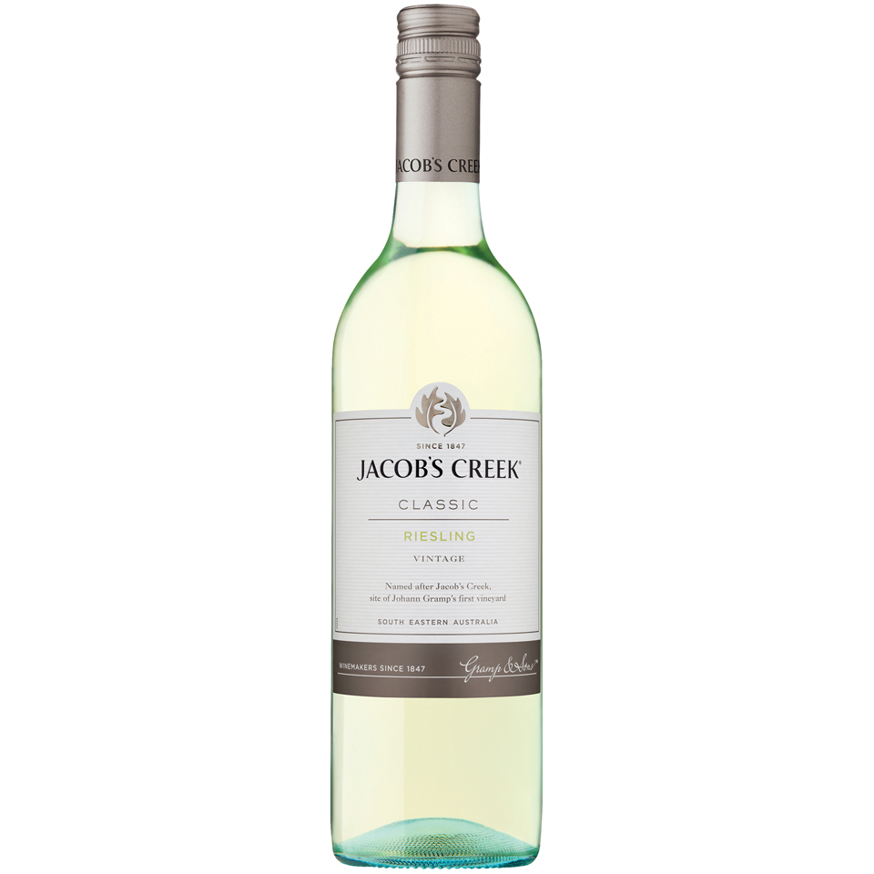 Jacob's Creek Riesling 750ml Glass_bottle Wine White Wine Drinkun.com