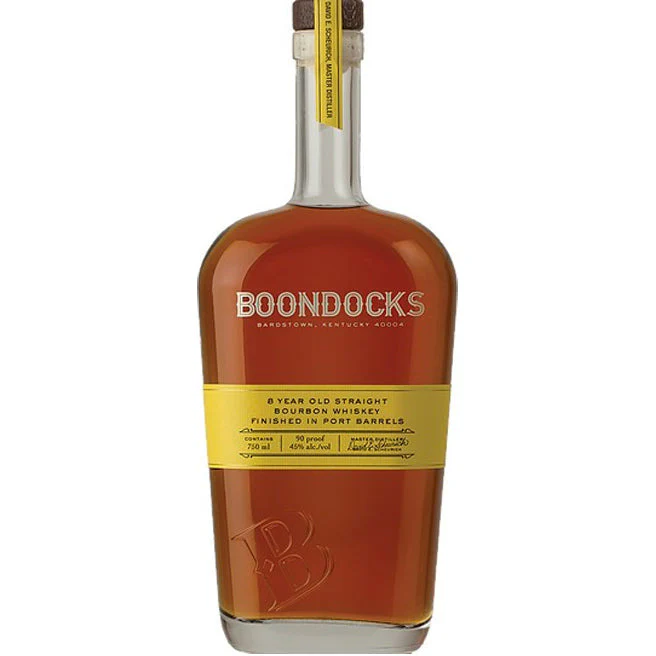 Boondocks Straight Bourbon Whiskey Finished in Port Barrels 8 Year 750ml Glass_bottle Liquor Bourbon Whiskey Drinkun.com