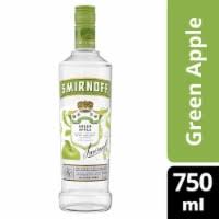 Smirnoff Green Apple 750ml Bottle Liquor Vodka Flavored Vodka Drinkun.com