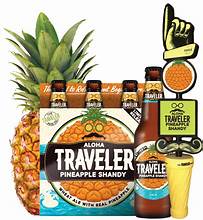 Aloha Traveler Pineapple Shandy 12oz Bottle Beer Micro / Craft Beer Drinkun.com