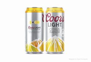 Coors Light Summer Brew Citrus Radler 12X 10oz Can Beer Premium Light Beer Drinkun.com
