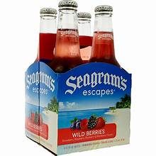 Seagram's Cooler Escapes Wild Berries 24X 11.2oz Bottle Beer Flavored Malt Beverage Drinkun.com