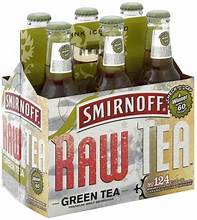 Smirnoff Raw Tea Green Tea 11.2 FL OZ Bottle 11.2oz Bottle Beer Flavored Malt Beverage Drinkun.com