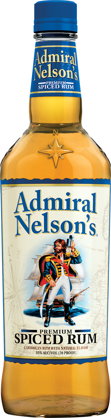 Admiral Nelson's Premium Spiced Rum 750ml Glass_bottle Liquor Rum Drinkun.com