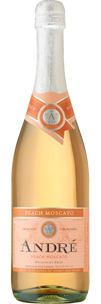 Andre Peach Moscato Champagne Blend 750ml Glass_bottle Wine Sparkling Wine Drinkun.com