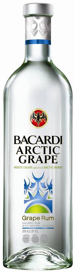 Bacardi Artic Grape White Grape and Arctic Berry Rum 1l Glass_bottle Liquor Rum - Flavored Drinkun.com