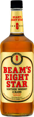 Beam's 8 Star Kentucky Whiskey A Blend 1l Glass_bottle Liquor Blended American Whiskey Drinkun.com