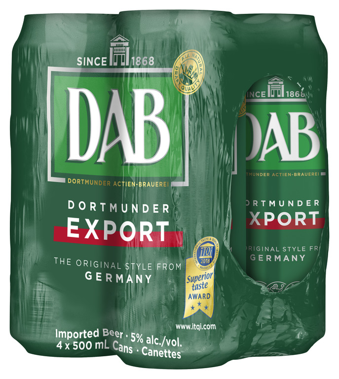 Dortmunder DAB Original 4X 16.9oz Can Beer Imported Beer Drinkun.com