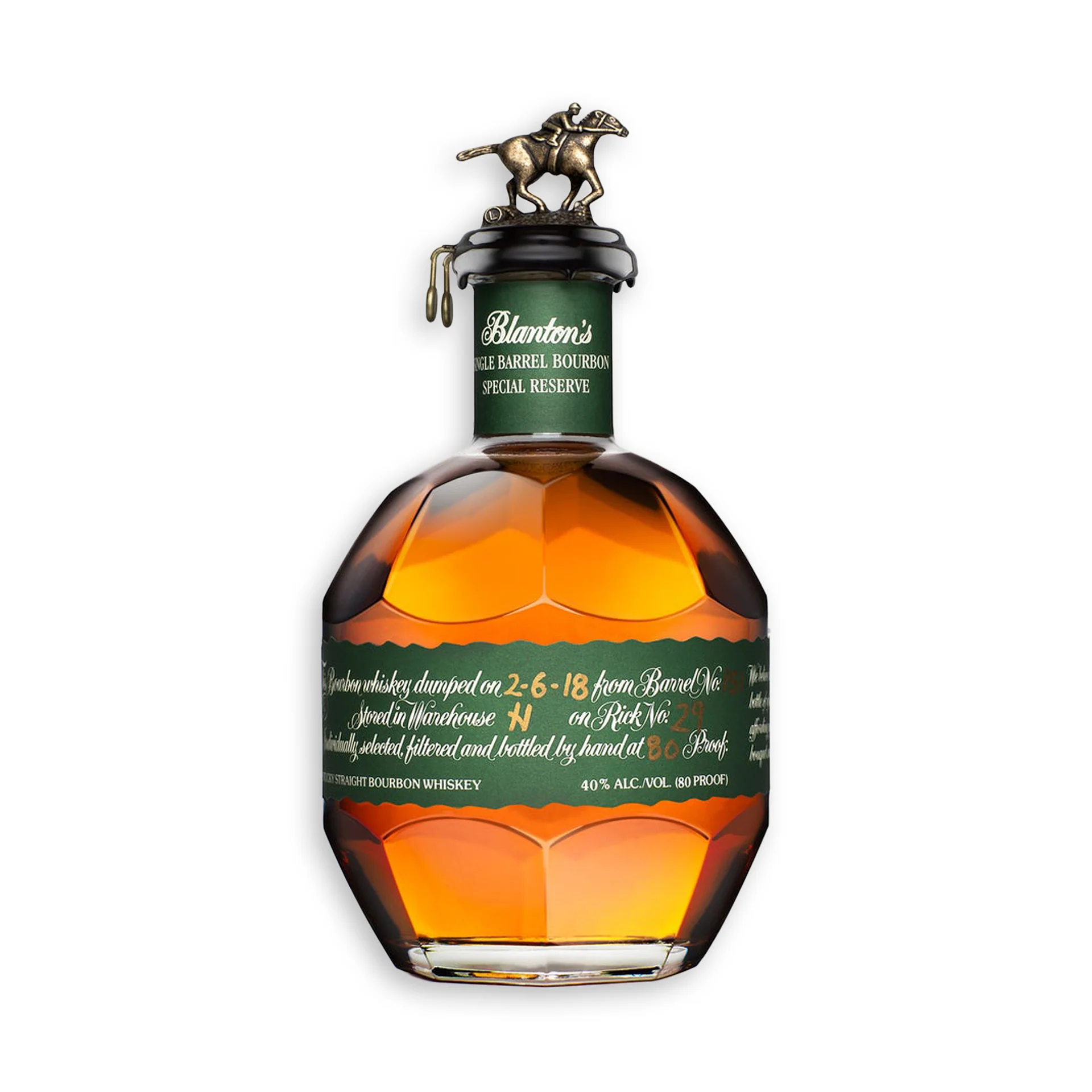 Blanton's Single Barrel Bourbon Special Reserve Whiskey 750ml Glass_bottle Liquor Bourbon Whiskey Drinkun.com