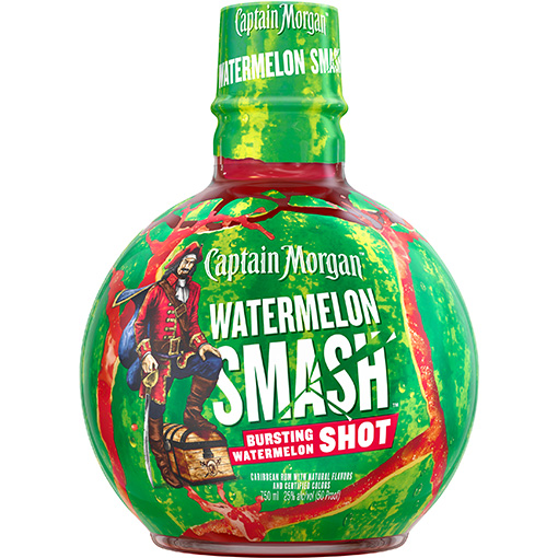 Captain Morgan Watermelon Smash 750ml Glass_bottle Liquor Rum - Flavored Drinkun.com