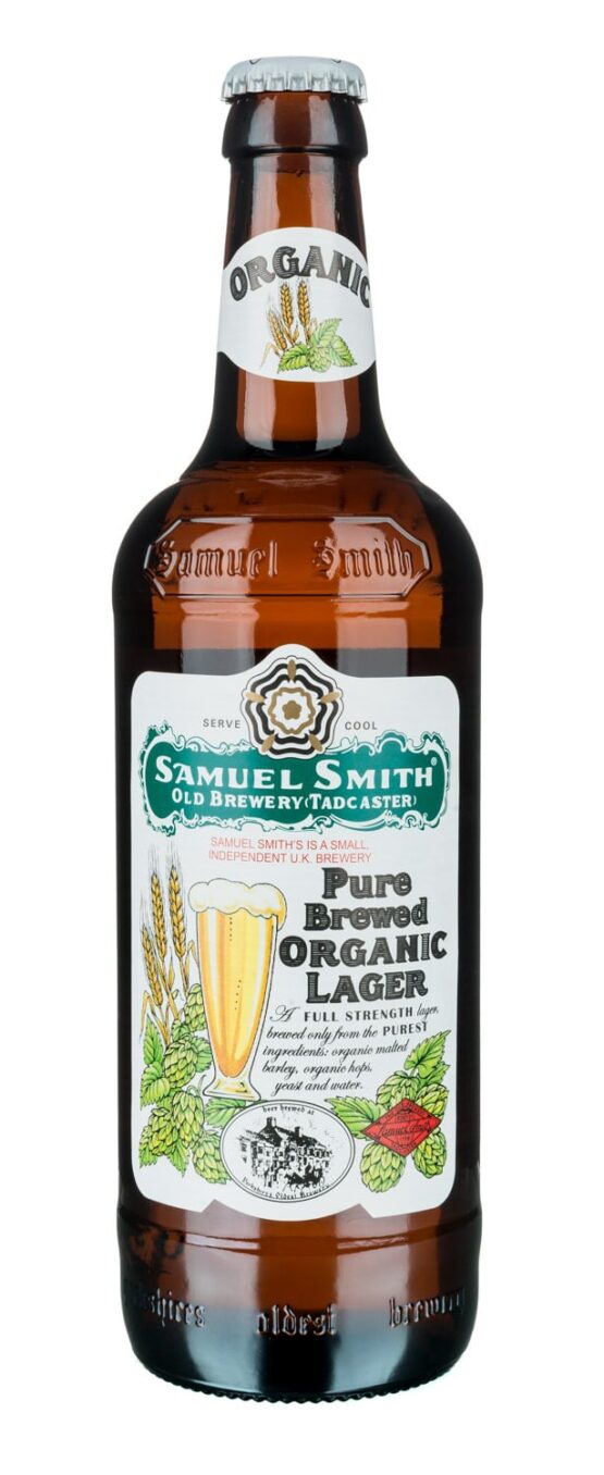 Samuel Smith's Pure Brewed Organic Lager 4X 12oz Bottle Beer Imported Beer Drinkun.com