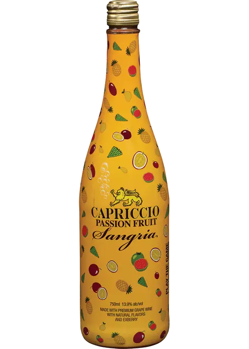 Capriccio Sangria Passion Fruit 750ml Glass_bottle Wine Fruit Wine Drinkun.com