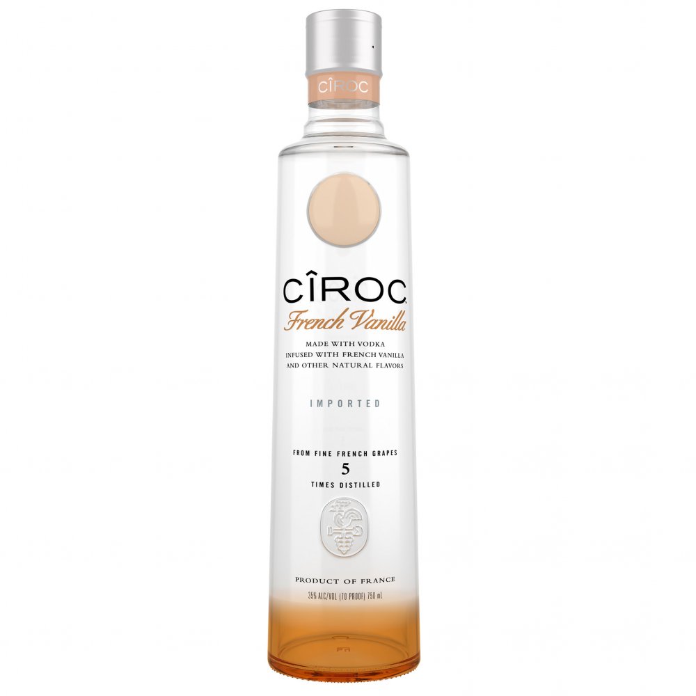 CIROC French Vanilla Vodka 750ml Glass_bottle Liquor Vodka Flavored Vodka Drinkun.com