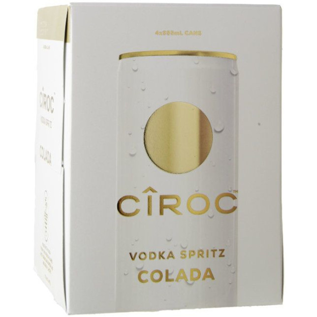 Ciroc Vodka Spritz Colada 4 Pack 1.42l Box Liquor Alcoholic Cocktails Drinkun.com