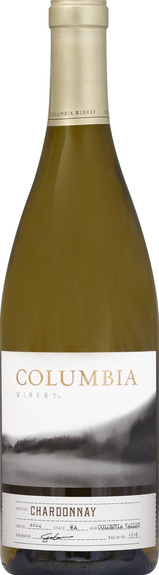 Columbia Winery Columbia Valley Chardonnay 750ml Glass_bottle Wine White Wine Drinkun.com