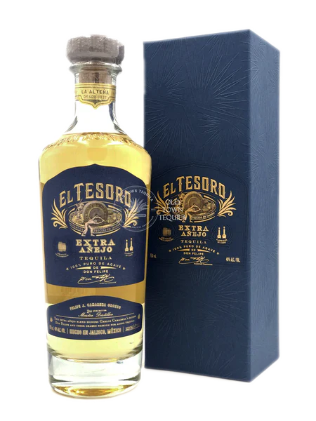 El Tesoro de Don Felipe Extra Anejo Tequila 750ml Glass_bottle Liquor Tequila Drinkun.com