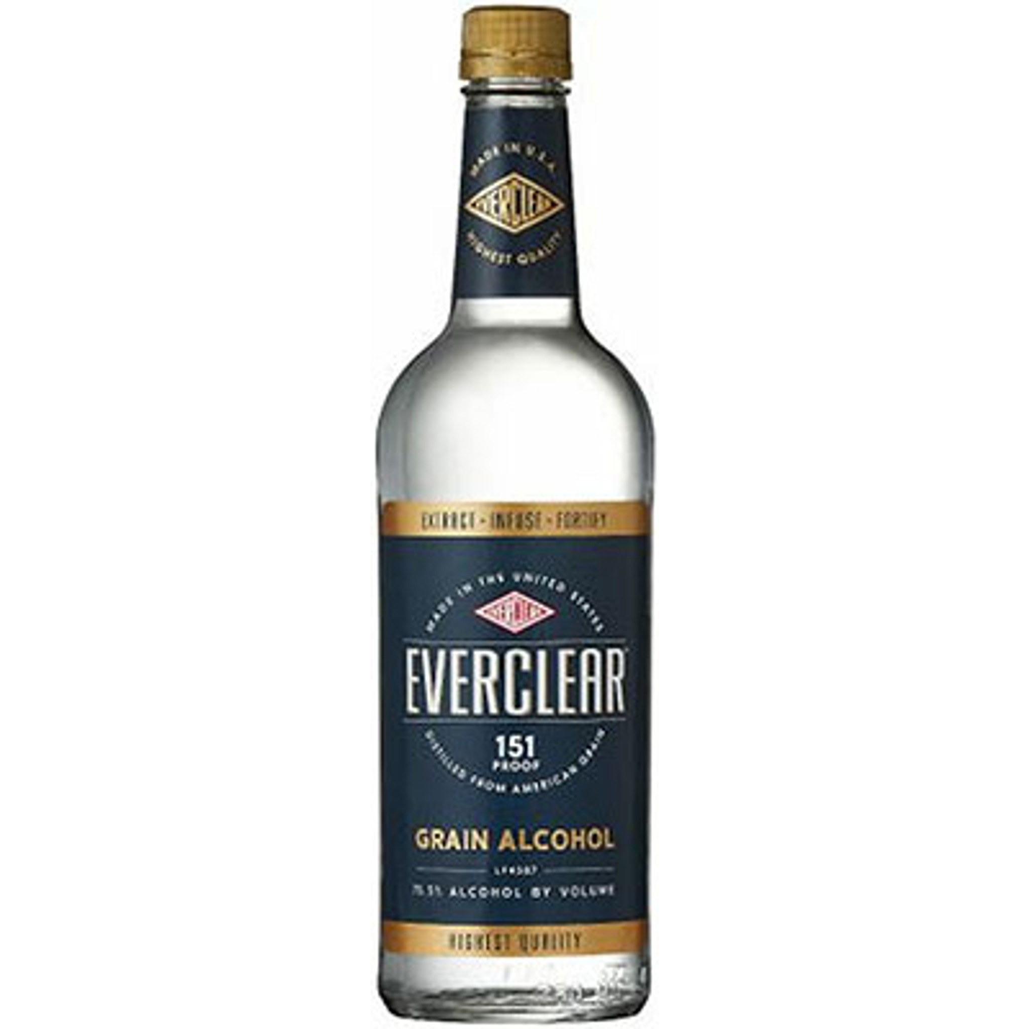 Everclear Grain Alcohol 1l Glass_bottle Liquor Grain Alcohol Drinkun.com