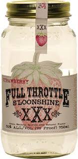 Full Throttle S'loonshine XXX Strawberry Moonshine 750ml Glass_bottle Liquor Grain Alcohol Drinkun.com