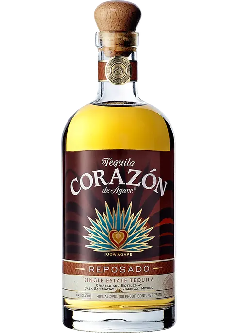 Corazon de Agave Reposado Tequila 1l Glass_bottle Liquor Tequila Drinkun.com