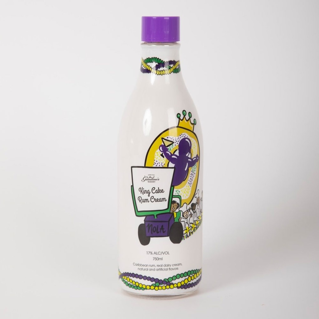 Gambino's King Cake Rum Cream 750ml Glass_bottle Liquor Liqueur Drinkun.com