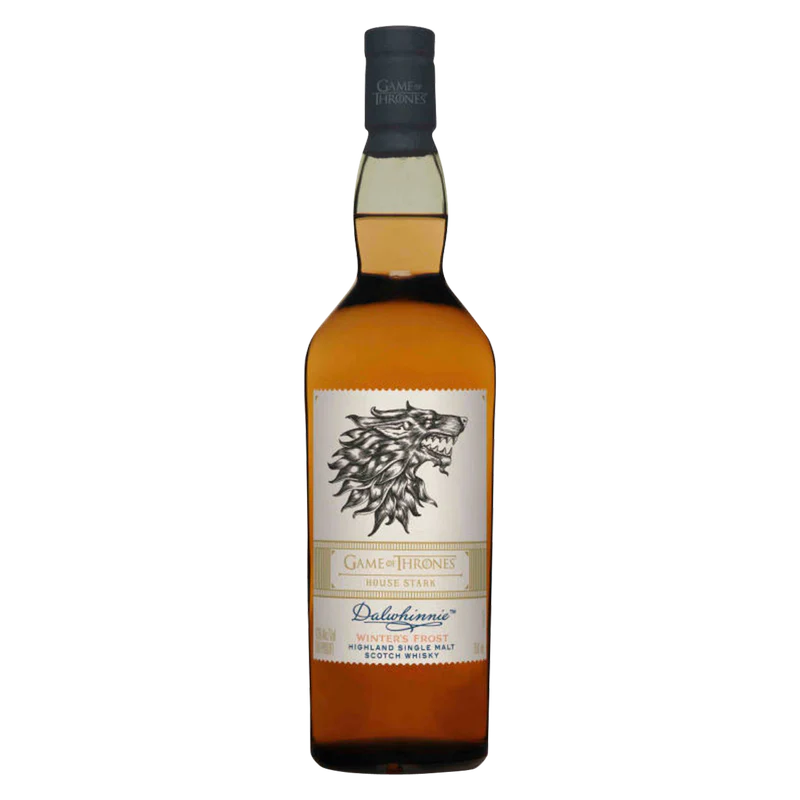 Game of Thrones House Stark Dalwinnie Winter's Frost Highland Single Malt Scotch Whisky 750ml Glass_bottle Liquor Scotch Whiskey Drinkun.com