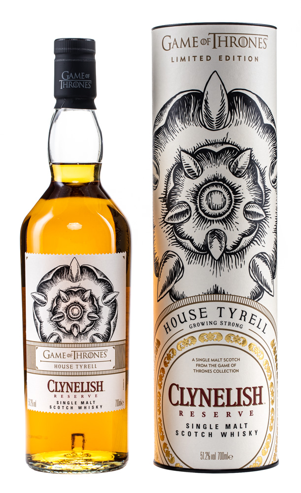 Game of Thrones House Tyrell Clynelish Reserve Single Malt Scotch Whisky 750ml Glass_bottle Liquor Scotch Whiskey Drinkun.com